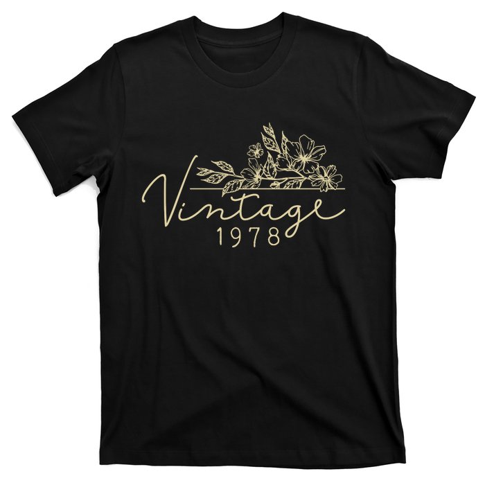 1978 Birthday Retro Original Parts 45th Birthday T-Shirt