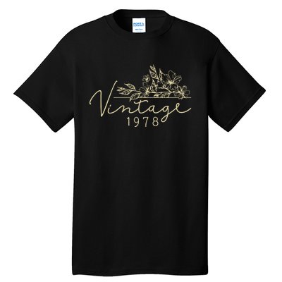 1978 Birthday Retro Original Parts 45th Birthday Tall T-Shirt