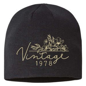 1978 Birthday Retro Original Parts 45th Birthday Sustainable Beanie