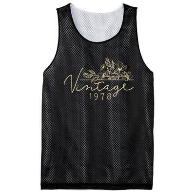 1978 Birthday Retro Original Parts 45th Birthday Mesh Reversible Basketball Jersey Tank