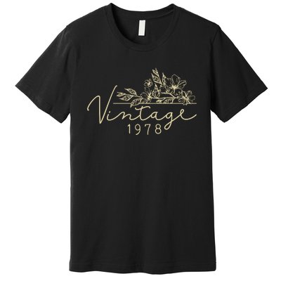 1978 Birthday Retro Original Parts 45th Birthday Premium T-Shirt