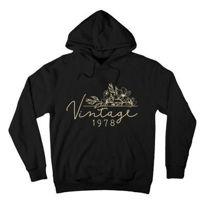 1978 Birthday Retro Original Parts 45th Birthday Tall Hoodie