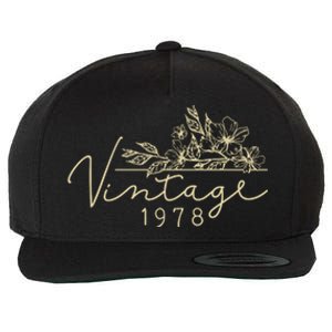 1978 Birthday Retro Original Parts 45th Birthday Wool Snapback Cap