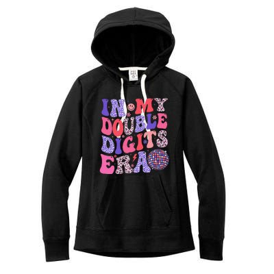 10th Birthday Retro In My Double Digits Era Women's Fleece Hoodie