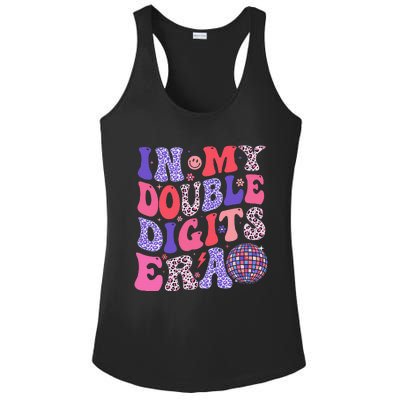 10th Birthday Retro In My Double Digits Era Ladies PosiCharge Competitor Racerback Tank