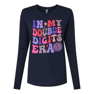 10th Birthday Retro In My Double Digits Era Womens Cotton Relaxed Long Sleeve T-Shirt