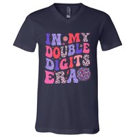 10th Birthday Retro In My Double Digits Era V-Neck T-Shirt