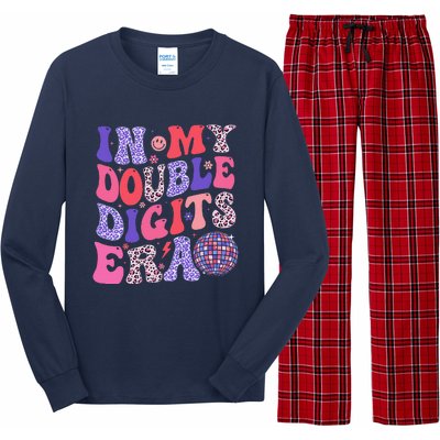 10th Birthday Retro In My Double Digits Era Long Sleeve Pajama Set