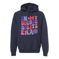 10th Birthday Retro In My Double Digits Era Premium Hoodie