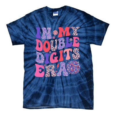 10th Birthday Retro In My Double Digits Era Tie-Dye T-Shirt