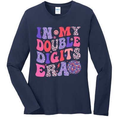 10th Birthday Retro In My Double Digits Era Ladies Long Sleeve Shirt