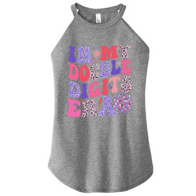 10th Birthday Retro In My Double Digits Era Women's Perfect Tri Rocker Tank