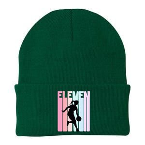 11th Birthday Retro Basketball Player 11 Years Old Knit Cap Winter Beanie