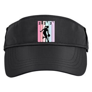 11th Birthday Retro Basketball Player 11 Years Old Adult Drive Performance Visor