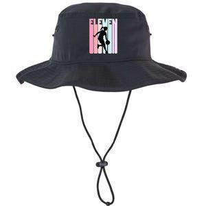 11th Birthday Retro Basketball Player 11 Years Old Legacy Cool Fit Booney Bucket Hat