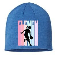 11th Birthday Retro Basketball Player 11 Years Old Sustainable Beanie