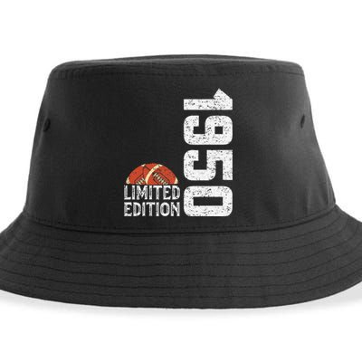 1950 Birthday Rugby Limited Edition Born In 1950 Sustainable Bucket Hat