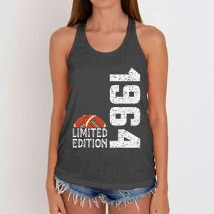 1964 Birthday Rugby Limited Edition Born In 1964 Women's Knotted Racerback Tank