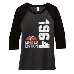 1964 Birthday Rugby Limited Edition Born In 1964 Women's Tri-Blend 3/4-Sleeve Raglan Shirt