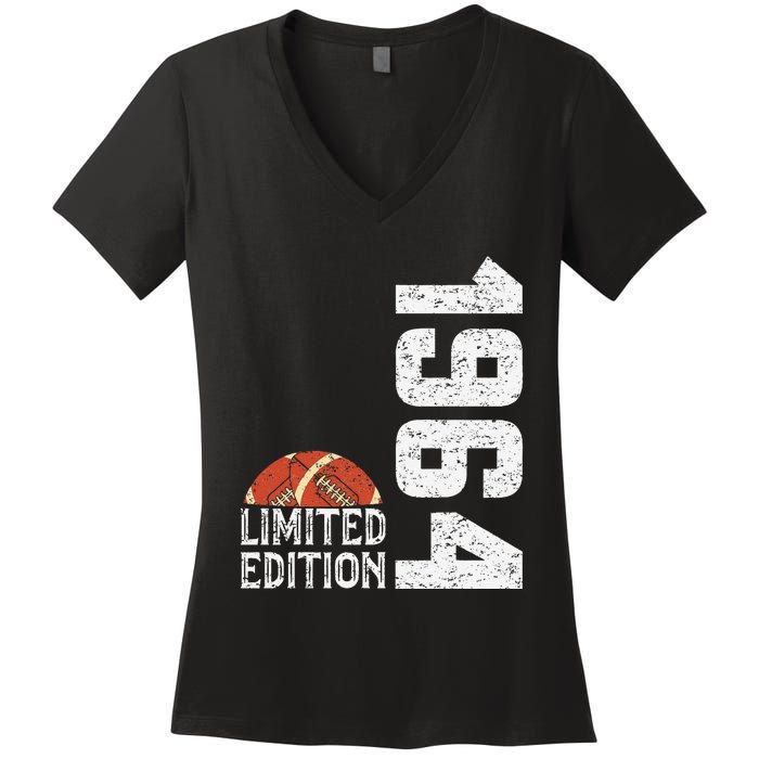 1964 Birthday Rugby Limited Edition Born In 1964 Women's V-Neck T-Shirt