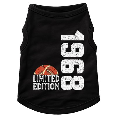 1968 Birthday Rugby Limited Edition Born In 1968 Doggie Tank
