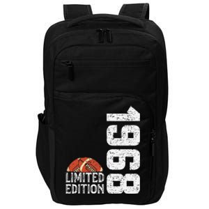 1968 Birthday Rugby Limited Edition Born In 1968 Impact Tech Backpack