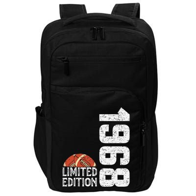 1968 Birthday Rugby Limited Edition Born In 1968 Impact Tech Backpack
