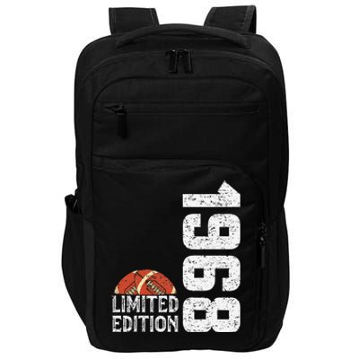 1968 Birthday Rugby Limited Edition Born In 1968 Impact Tech Backpack