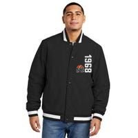 1968 Birthday Rugby Limited Edition Born In 1968 Insulated Varsity Jacket