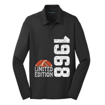 1968 Birthday Rugby Limited Edition Born In 1968 Silk Touch Performance Long Sleeve Polo