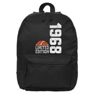 1968 Birthday Rugby Limited Edition Born In 1968 16 in Basic Backpack