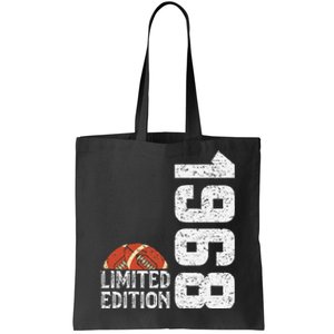 1968 Birthday Rugby Limited Edition Born In 1968 Tote Bag