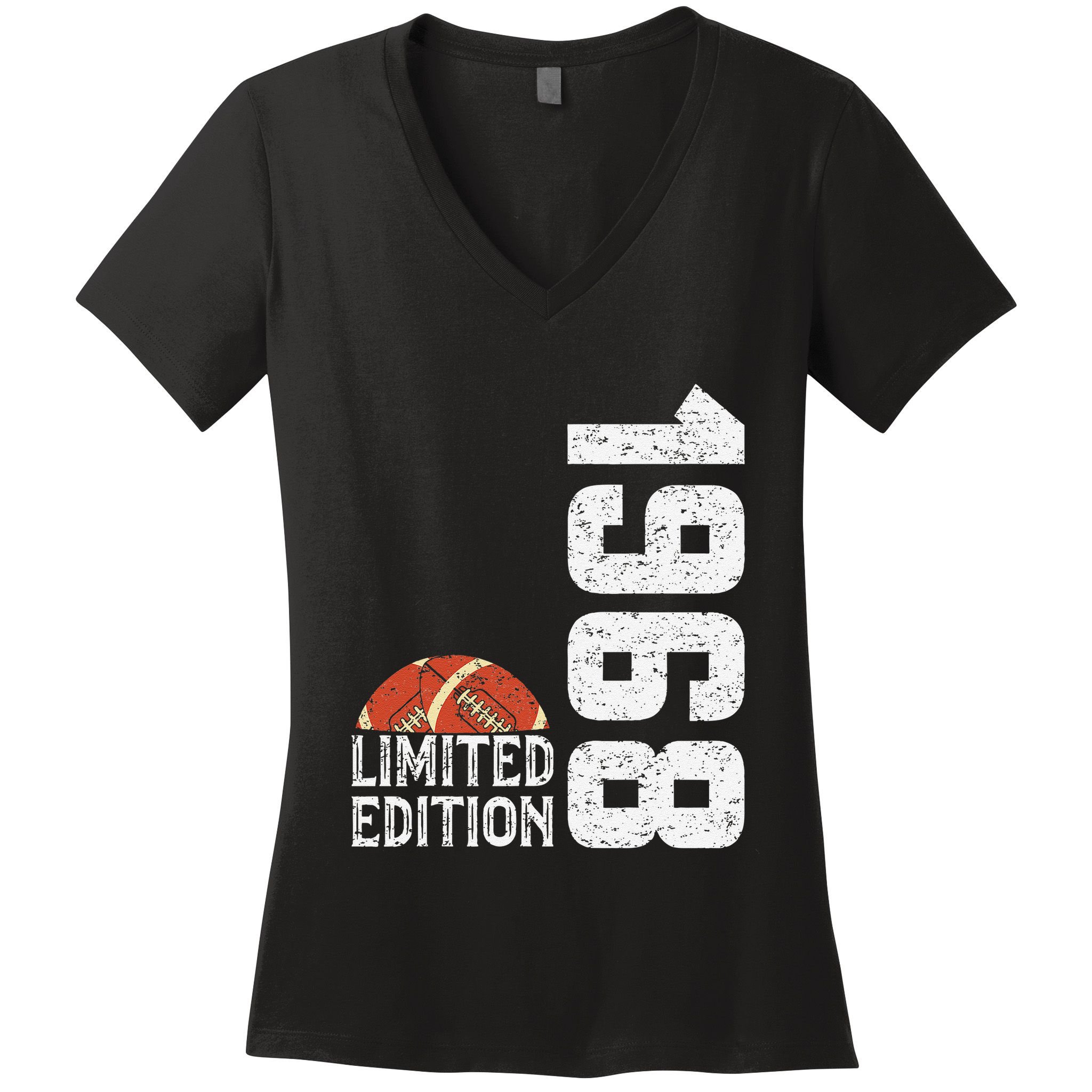 1968 Birthday Rugby Limited Edition Born In 1968 Women's V-Neck T-Shirt