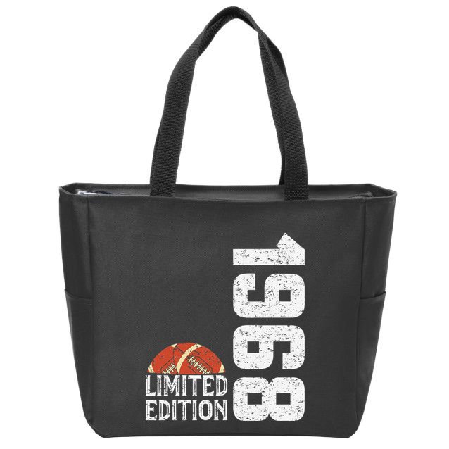 1968 Birthday Rugby Limited Edition Born In 1968 Zip Tote Bag