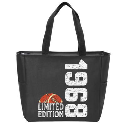 1968 Birthday Rugby Limited Edition Born In 1968 Zip Tote Bag