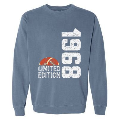 1968 Birthday Rugby Limited Edition Born In 1968 Garment-Dyed Sweatshirt