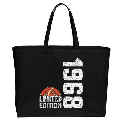 1968 Birthday Rugby Limited Edition Born In 1968 Cotton Canvas Jumbo Tote