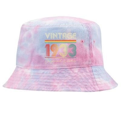 1933 Birthday Retro Original Parts 90th Birthday Tie-Dyed Bucket Hat