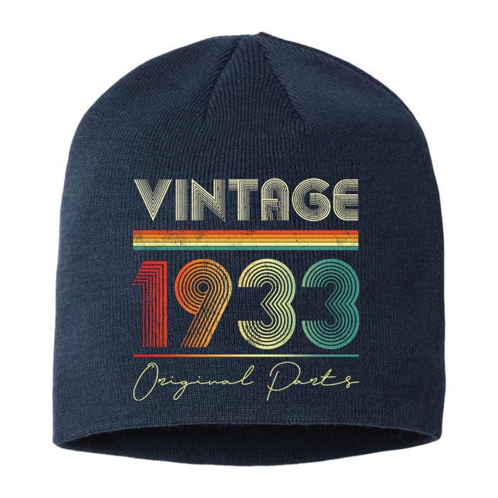 1933 Birthday Retro Original Parts 90th Birthday Sustainable Beanie