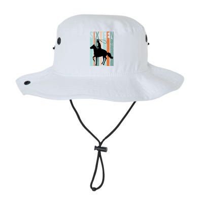 16th Birthday Retro Rodeo Horse Lovers Cow Rider Teen Gift Legacy Cool Fit Booney Bucket Hat