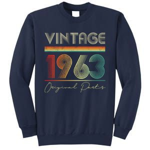 1963 Birthday Retro Original Parts 60th Birthday Sweatshirt