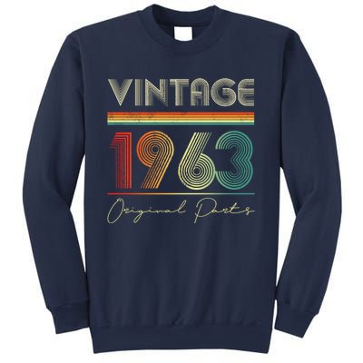 1963 Birthday Retro Original Parts 60th Birthday Sweatshirt