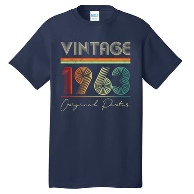 1963 Birthday Retro Original Parts 60th Birthday Tall T-Shirt