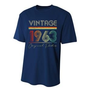 1963 Birthday Retro Original Parts 60th Birthday Performance Sprint T-Shirt