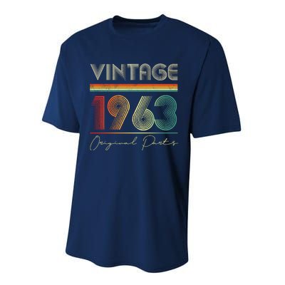 1963 Birthday Retro Original Parts 60th Birthday Performance Sprint T-Shirt