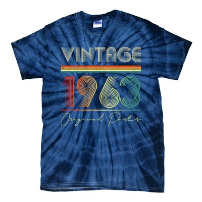 1963 Birthday Retro Original Parts 60th Birthday Tie-Dye T-Shirt