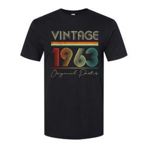 1963 Birthday Retro Original Parts 60th Birthday Softstyle CVC T-Shirt