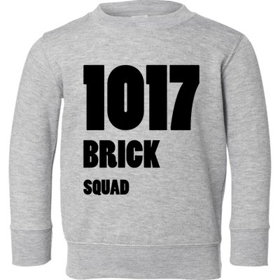 1017 Brick Squad White Toddler Sweatshirt