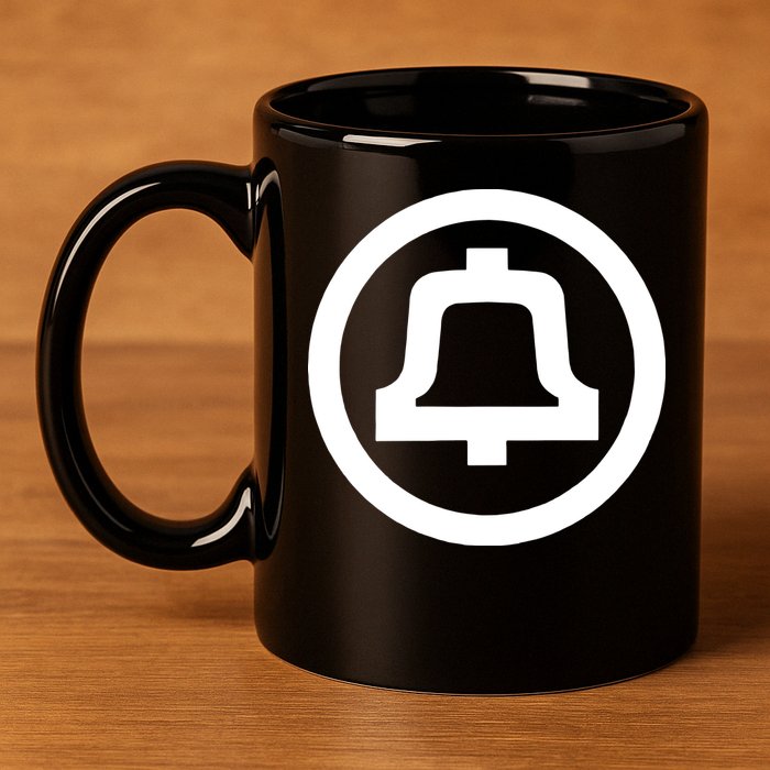 1969 Bell System Logo 11oz C Handle Ceramic Mug