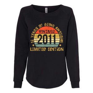 12yr BDay Son Boy Funny 2011 12th 12 Year Old Birthday Womens California Wash Sweatshirt